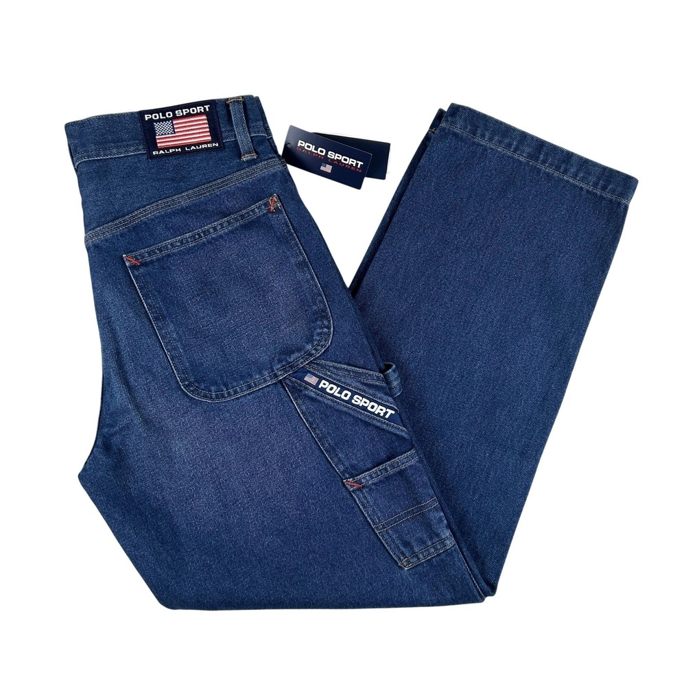Vintage Polo Sport Ralph Lauren Carpenter Jeans Womens 27 Limited Edition Baggy